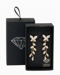 Lovisa - Gold Diamante Vine Drop Earrings