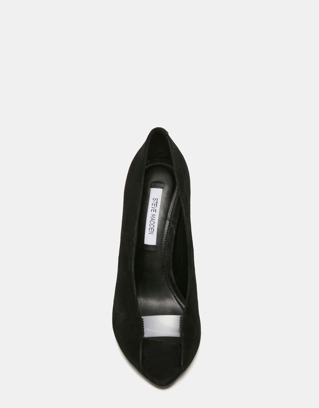 Steve Madden - Santino Black Suede Heels