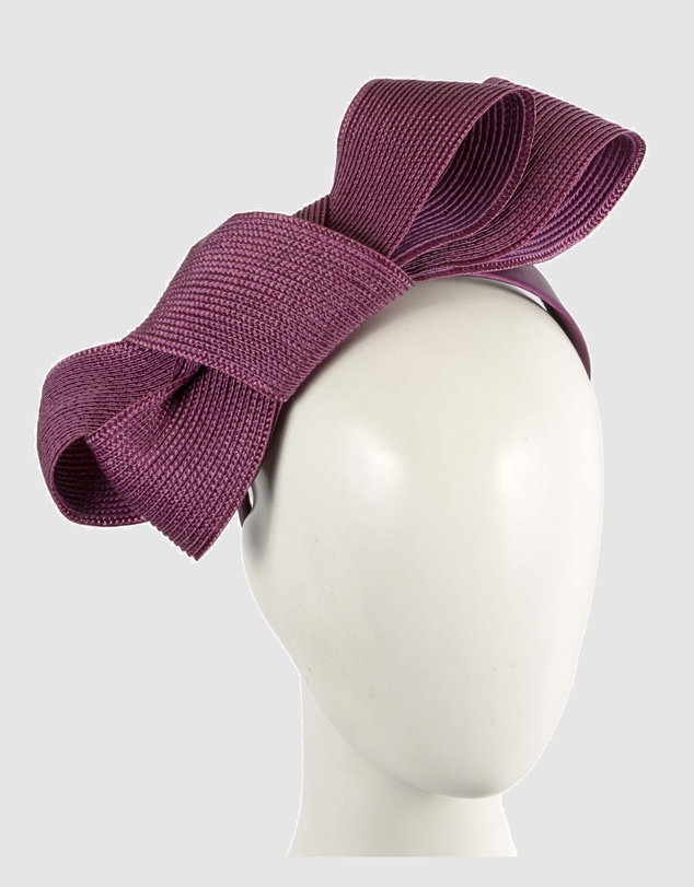 Max Alexander - Maroon Bow Racing Fascinator