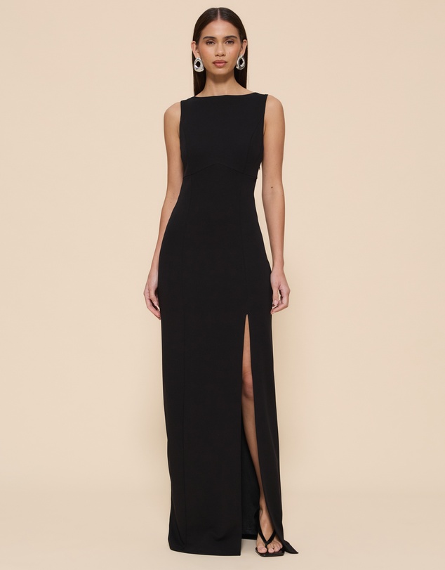 CHANCERY - Shay Boat Neck Maxi Dress With Open Back