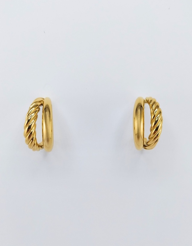 Izoa - Deux Hoop Earrings