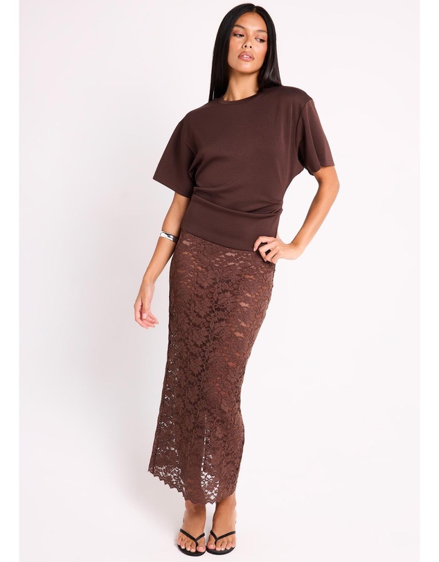 Alice In The Eve - Natalie Lace Midi Skirt