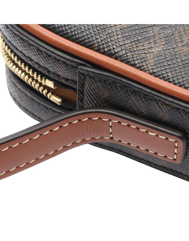 Pre-Loved by Azura Reborn - Pre-Loved Mini Triomphe Cuir Coated Canvas Camera Bag