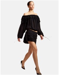 Cynthia Rowley - Off Shoulder Ruffle Blouse