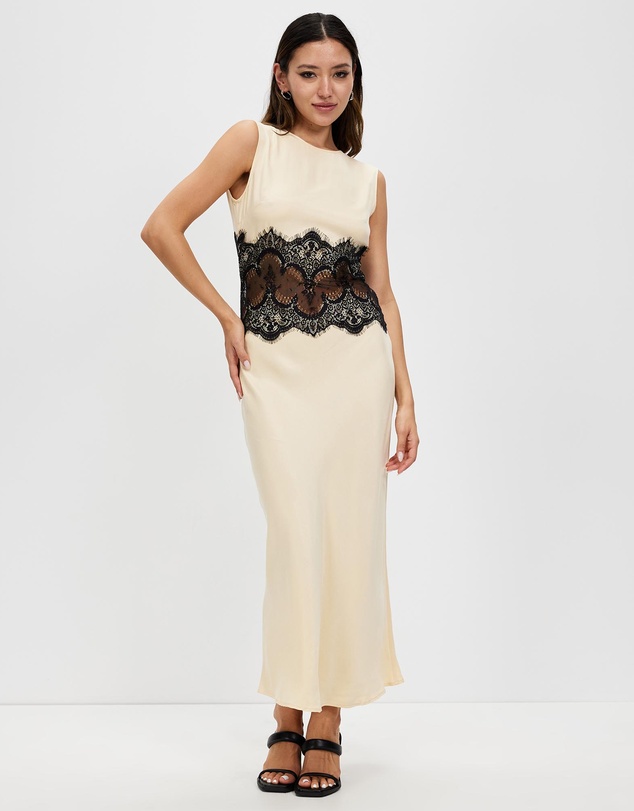 Third Form - Visions Lace Trim Tank Dress