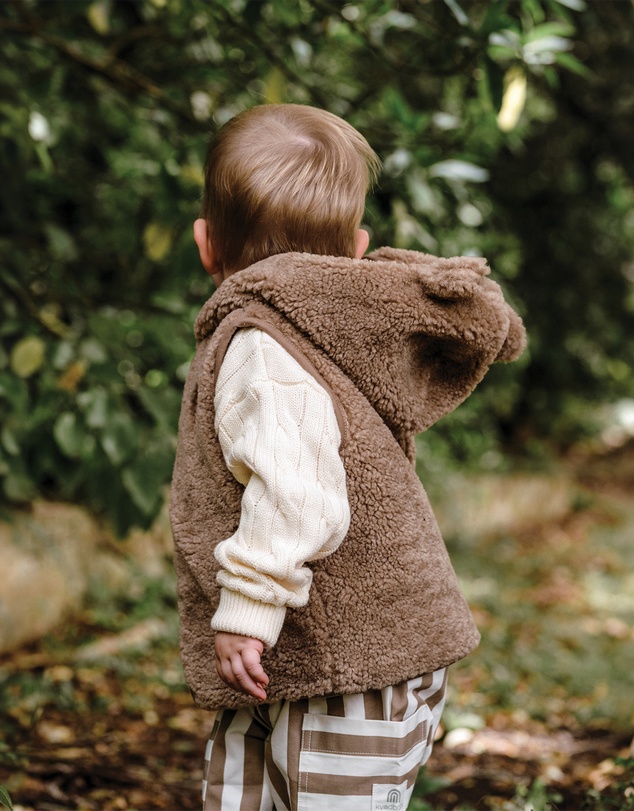Kynd Baby - Sherpa Vest in Mocha