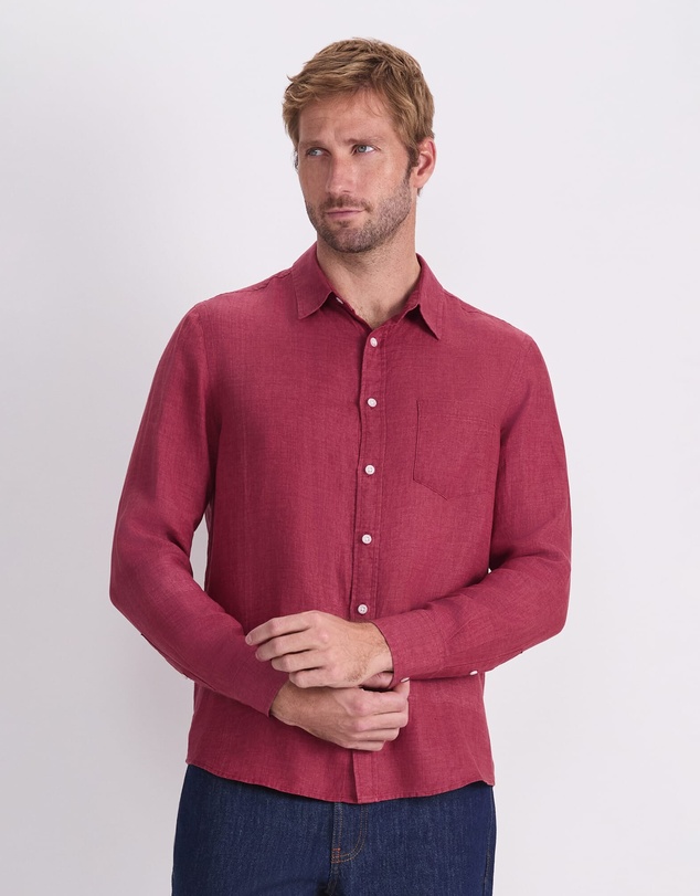 Sportscraft - Linen Long Sleeve Delave Shirt
