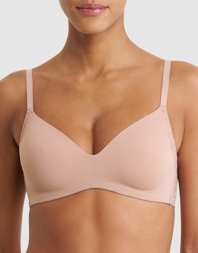 Natori - Pretty Smooth Padded Wirefree T-Shirt Bra With Lace