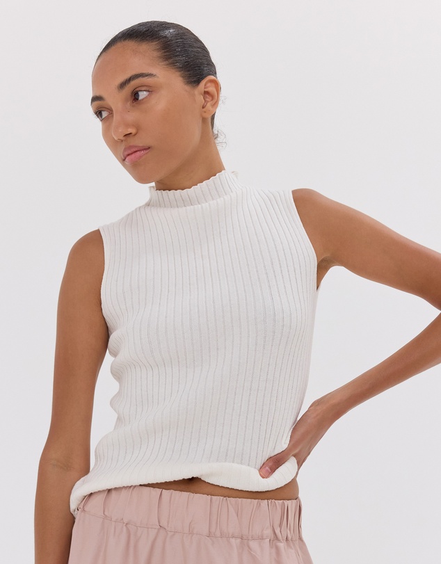 Cloth & Co. - The Rib Funnel Neck Tank