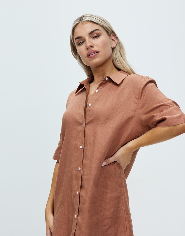 White By FTL - Hettie Shirt Dress