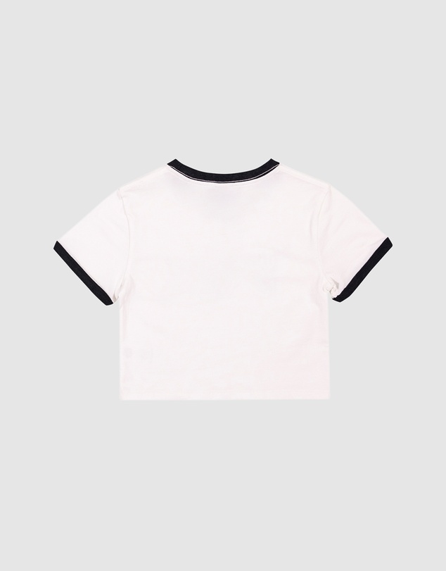 Santa Cruz - Strange Hibiscus Ringer Baby Tee - Kids-Teens