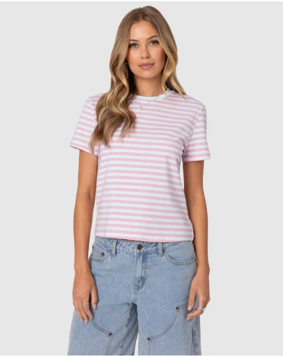EDIKTED - Callahan Striped T Shirt