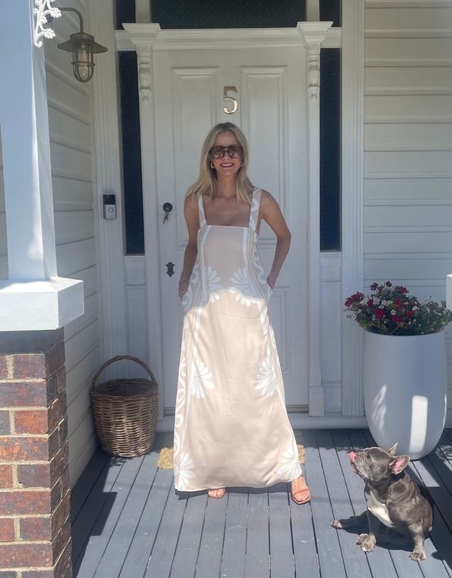 Esther & Co - Holden Dress - Beige Floral