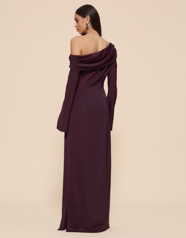CHANCERY - Manar Asymmetric Draped Shoulder Dress