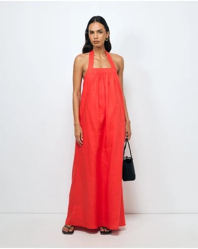 AERE - Dovie Linen Maxi Dress