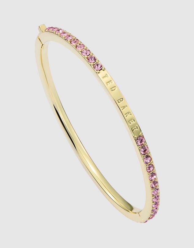 Ted Baker - CLAUDIA: Narrow Crystal Hinged Bangle Bracelet