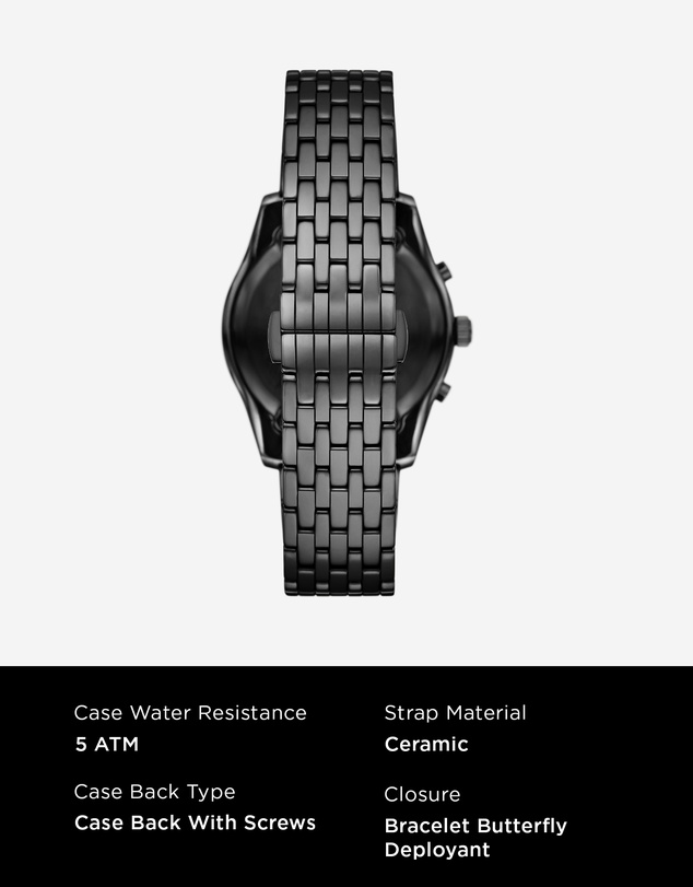 Emporio Armani - Black Chronograph Watch