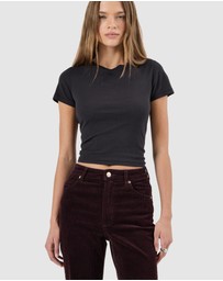 Rolla's - Eastcoast Flare Jean - Dark Cherry Cord