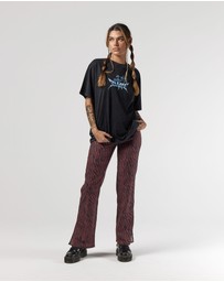 Old Flame Label - Azurite Tee