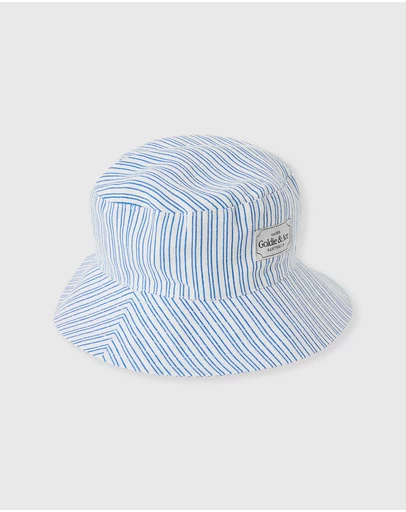 Goldie + Ace - Sailor Stripe Bucket Hat - Babies-Kids