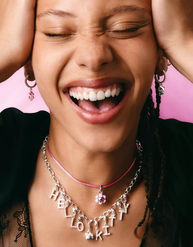 THOMAS SABO - THOMAS SABO Textile Necklace Pink