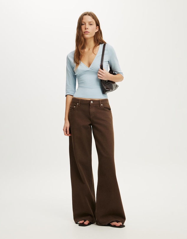 Cotton On - Maple V Neck 3/4 Sleeve