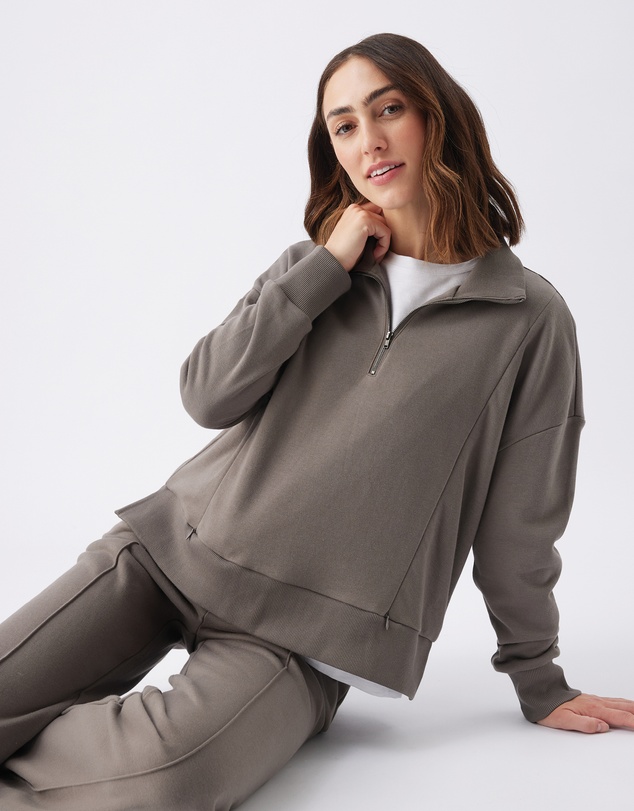 Ripe Maternity - Terry Wide Leg Jogger