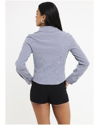 Alice In The Eve - Isha Check Button Down Long Sleeve Shirt