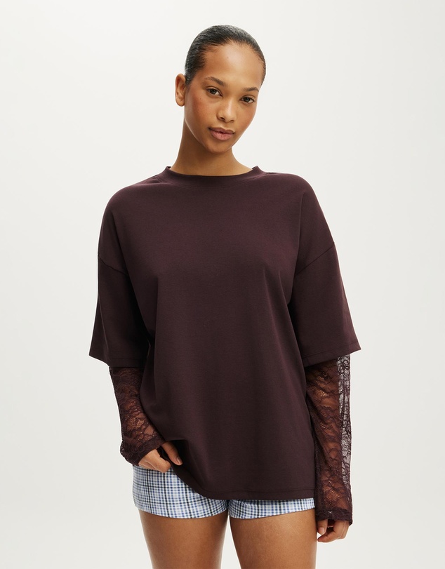 Cotton On Body - Oversized Layered Long Sleeve