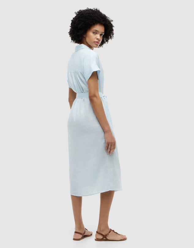 Tommy Hilfiger - Belted Linen Shirt Dress