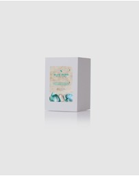 Silk Oil of Morocco - Blue Aura Medium Crystal Candle - Clarity, Focus & Success