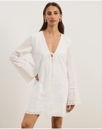 Atmos&Here - Alani Broderie LS Mini Dress