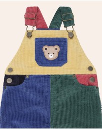 Huxbaby - Colour Block Cord Overalls - Babies-Kids