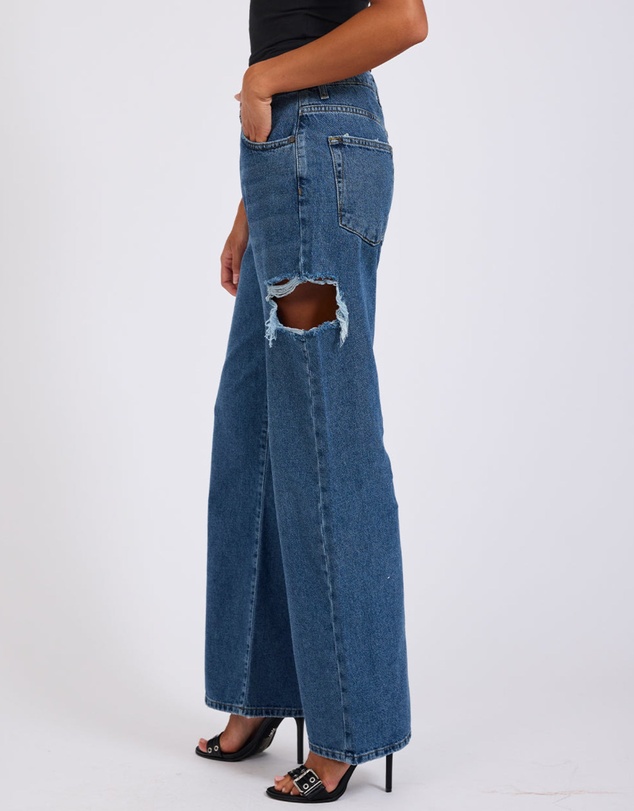 ONE TEASPOON - Rosewood Jackson Mid Waist Wide Leg Jeans