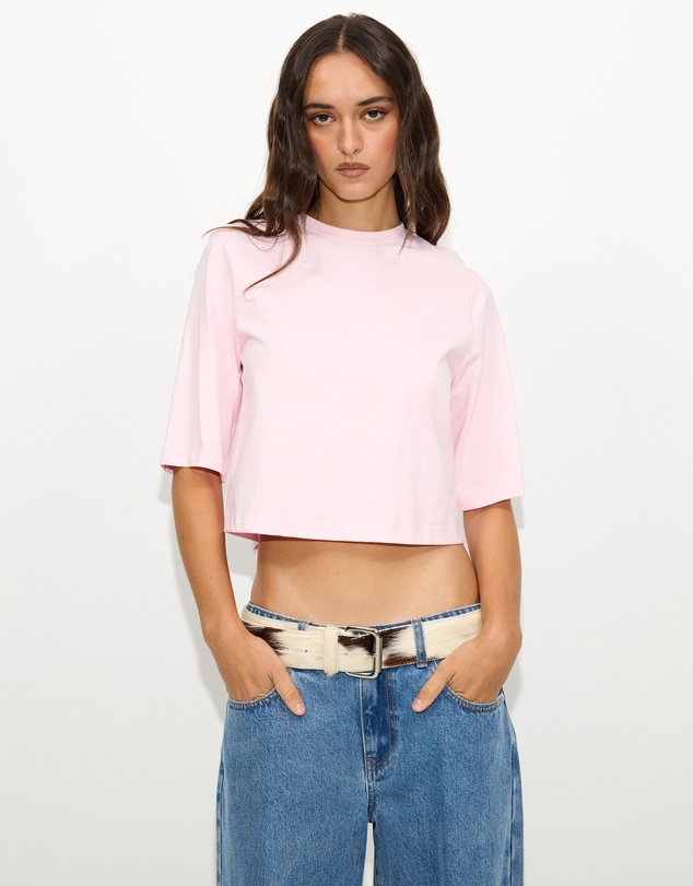 Dazie - Sandy Cropped Boxy T-Shirt