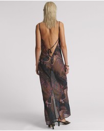 ONE TEASPOON - Jagger Long Slip Maxi Dress - Acid Trip