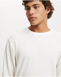 Cotton On - Cropped Fit Textured Long Sleeve