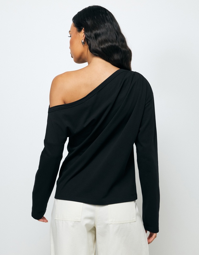 AERE - Caia Off Shoulder Long Sleeve T-Shirt