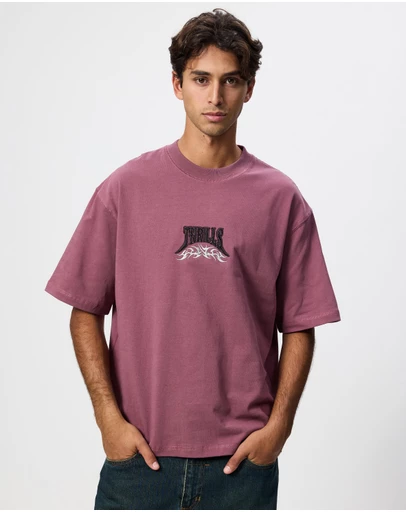 Thrills - What We Believe Embro Oversize Box Crop Tee