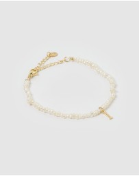 Miz Casa and Co - Pearl Letter I Bracelet