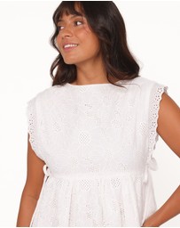 Petal & Pup - Elliott Mini Dress - White