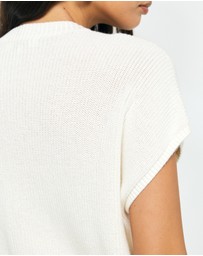 AERE - Ava Organic Cotton Tie Front Top