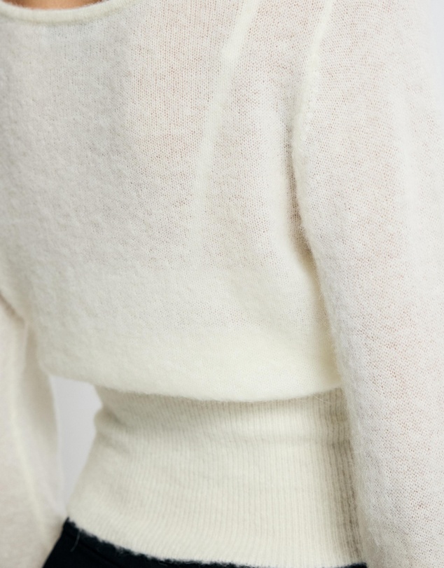 Lover - Vespera Alpaca Blend Sheer Jumper