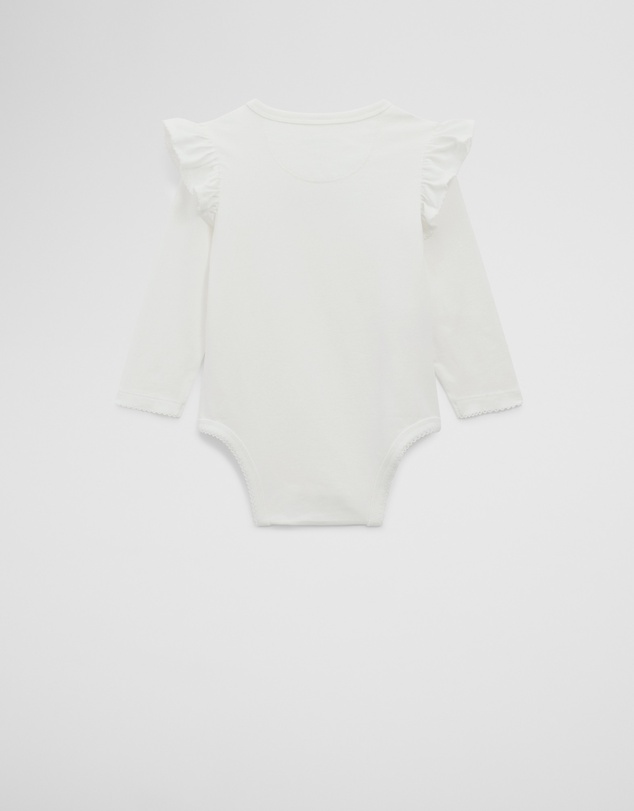 Country Road - Cotton Frill Rib Long Sleeve Bodysuit