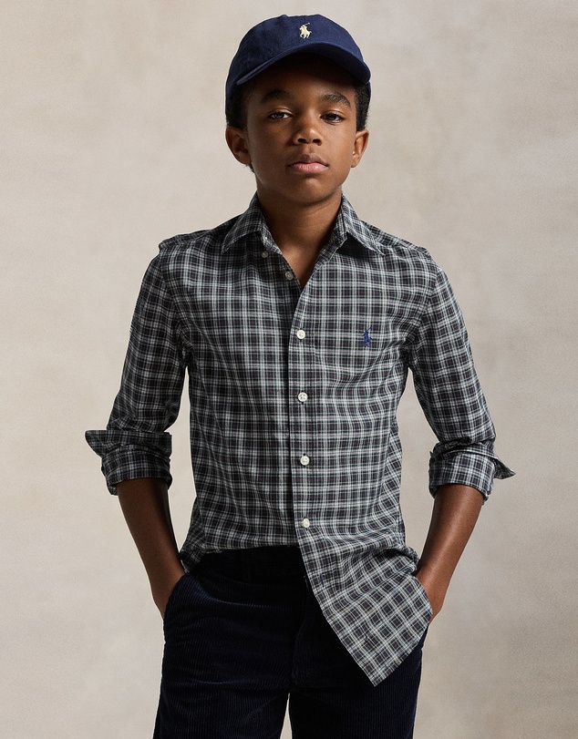 Polo Ralph Lauren - Plaid Cotton Poplin Shirt - ICONIC EXCLUSIVE - Teens
