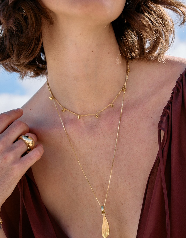 Rachel Jackson - Dreamcatcher Bird Choker Necklace Gold