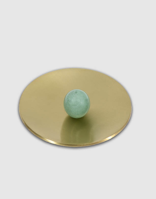 MAHO Sensory - Hoseki Mari - Green Aventurine crystal Incense burner
