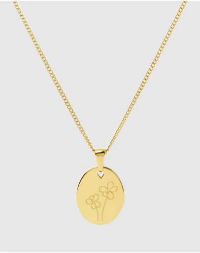 Pastiche - February Birth Flower Necklace