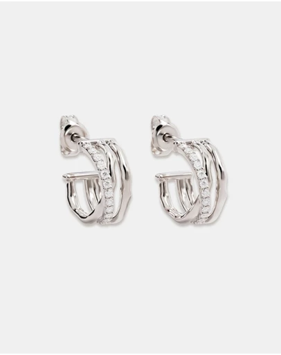 By Charlotte - Entwined Hearts Hoops