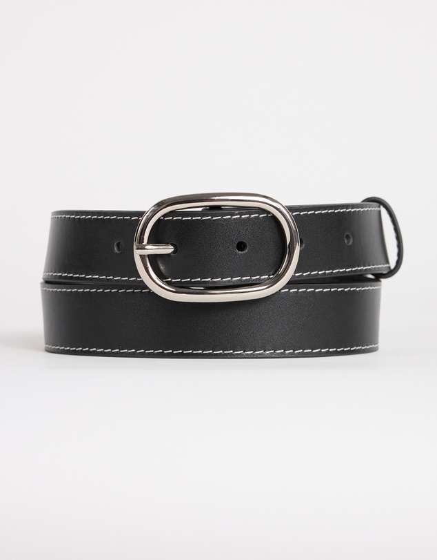 David Lawrence - Jagger Leather Contrast Belt